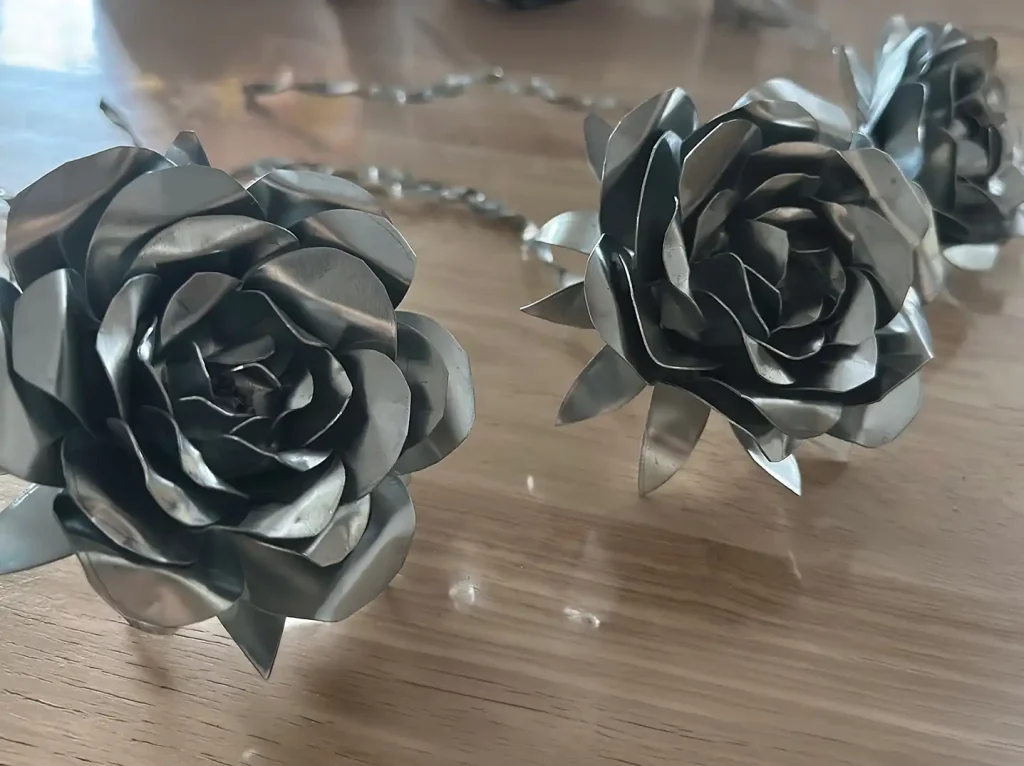Rose en zinc